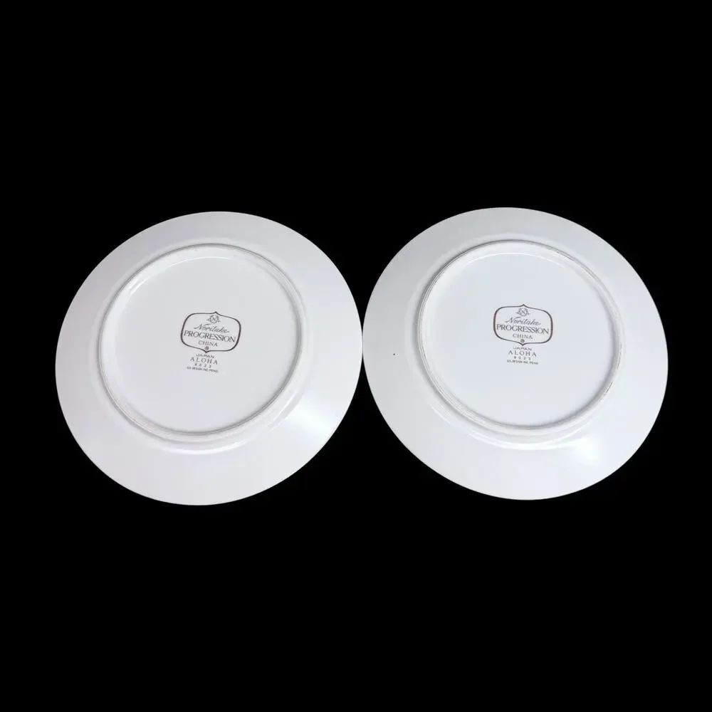Vtg Noritake Progression Aloha 9023 Bread Butter Plates 6.25 in Japan Lot of 2